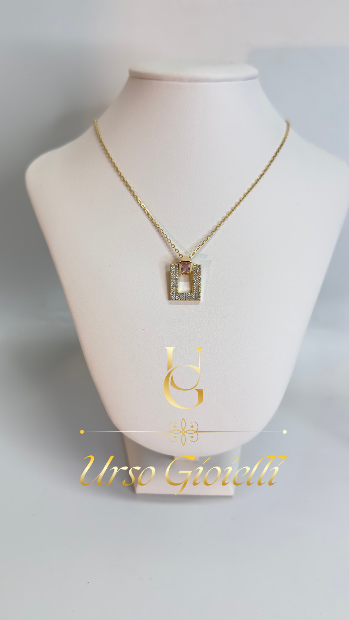 Set Collana e Orecchini in Argento 925% con Zirconi bianchi