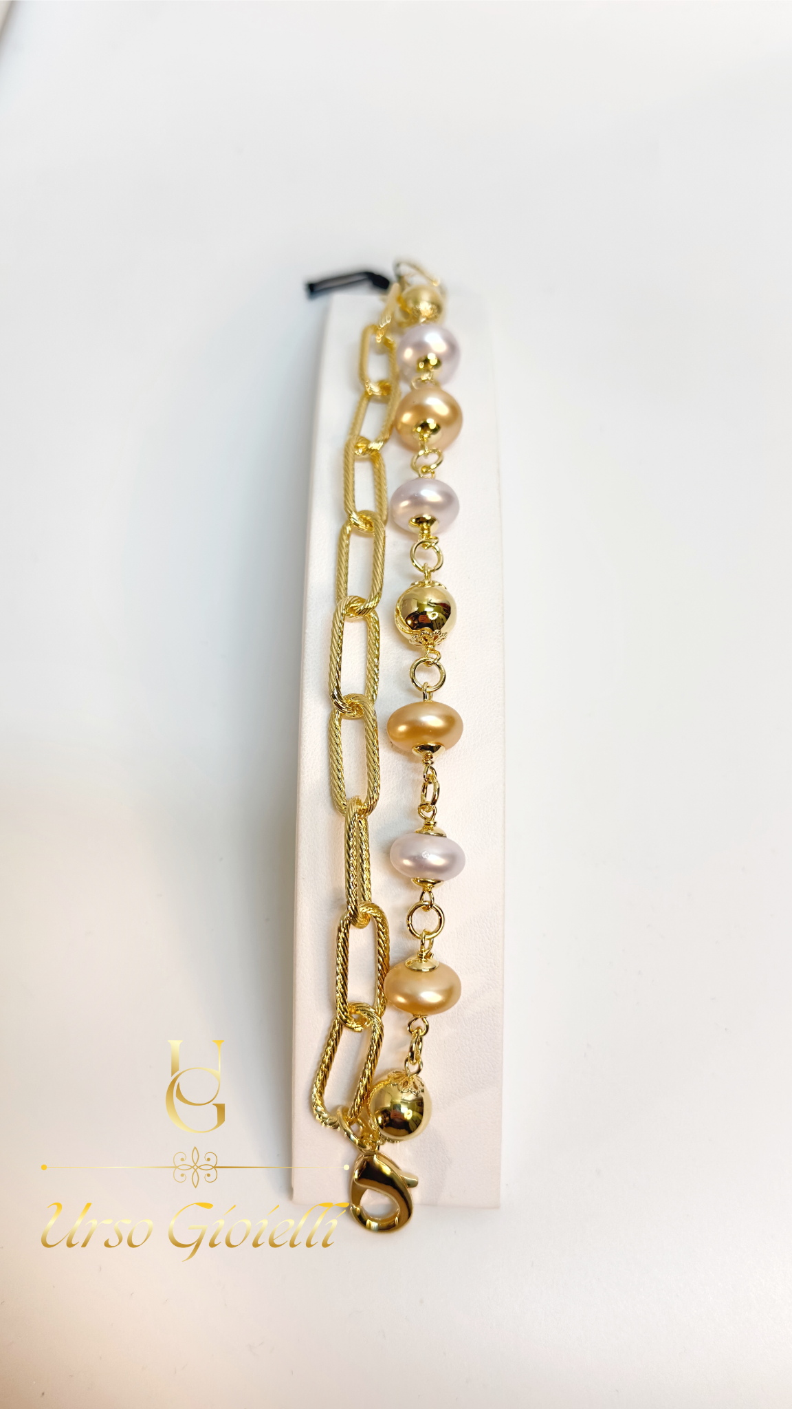 Set Collana Bracciale e Orecchini Bigiotteria color Oro