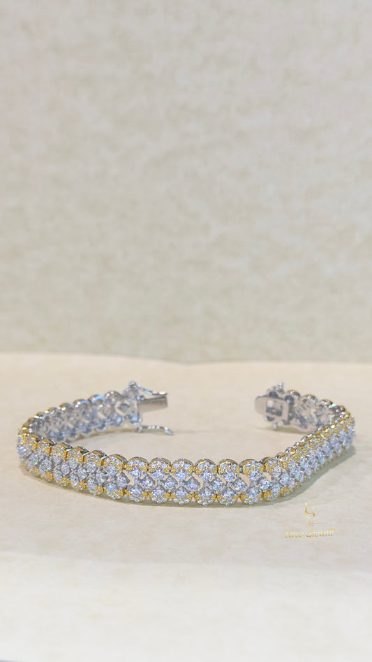 Bracciale in Argento 925% con Zirconi bianchi