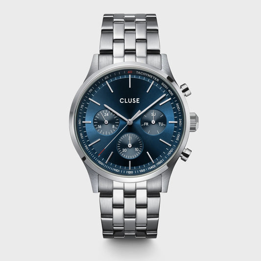 Orologio Cluse Anthéor Multifunzione color Blu e Argento - CW21003