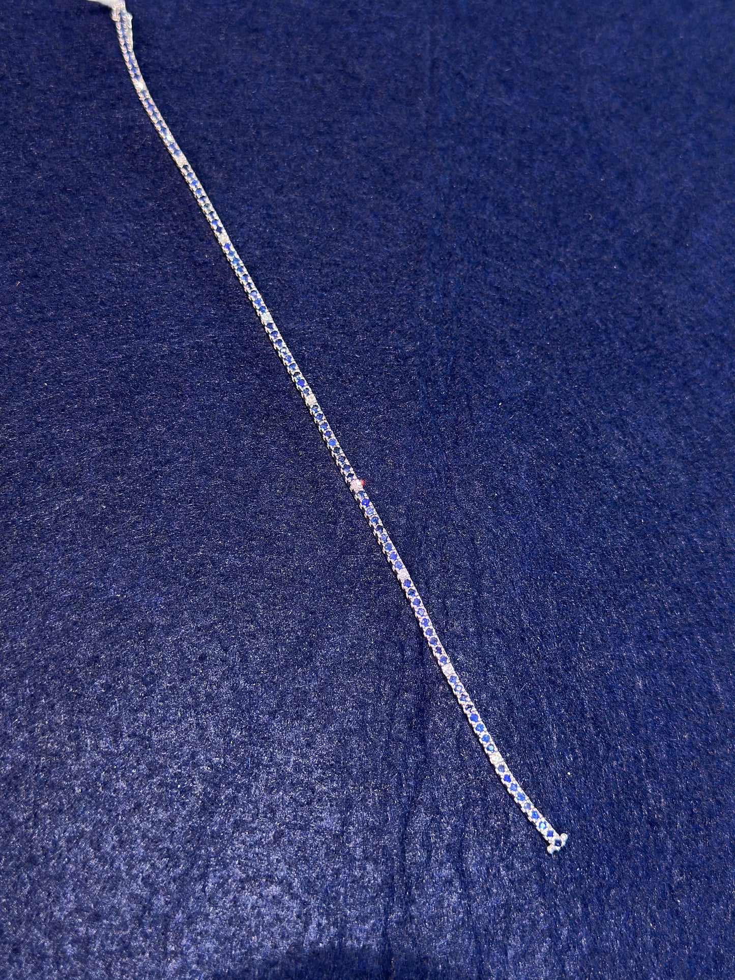Bracciale Tennis Zaffiri e Brillanti