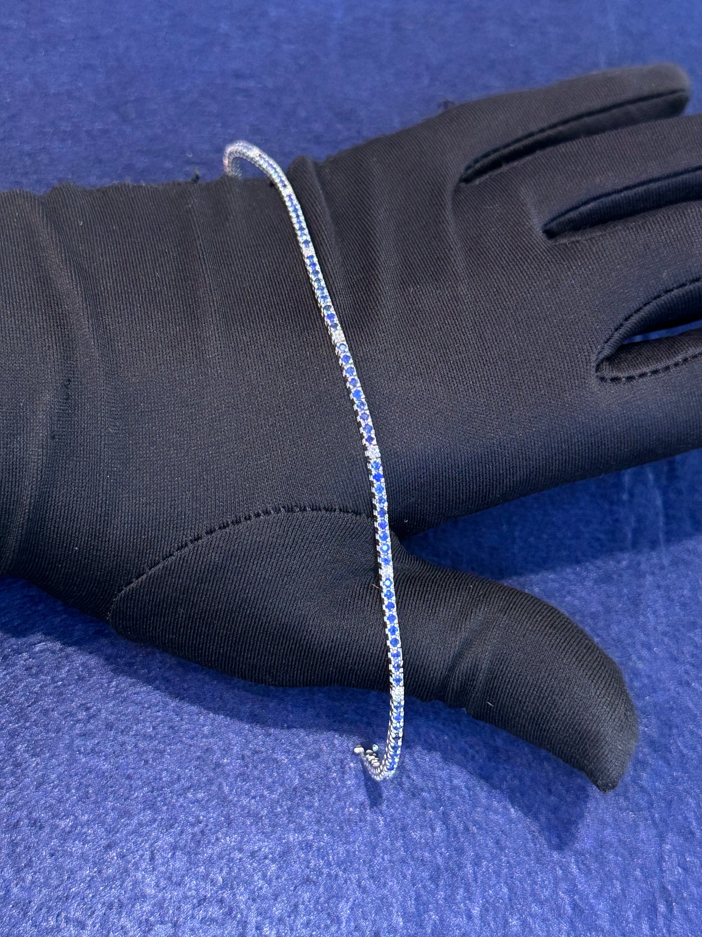Bracciale Tennis Zaffiri e Brillanti