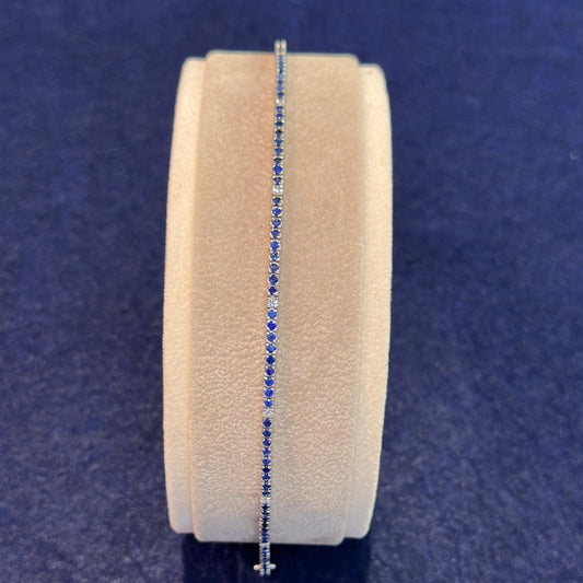 Bracciale Tennis Zaffiri e Brillanti