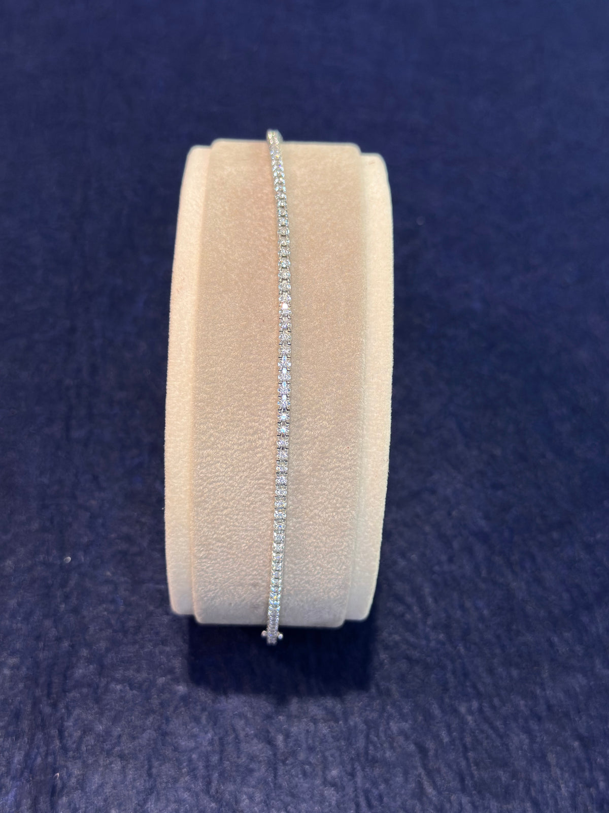 Bracciale Tennis con Diamanti in Oro Bianco 18 kt